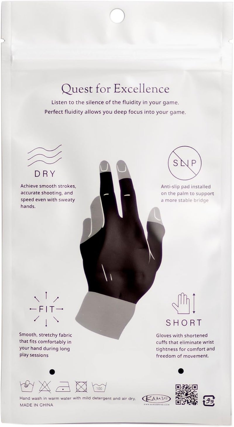 KAMUI Billiard Glove - Quickdry - for Left Hand - Image 4